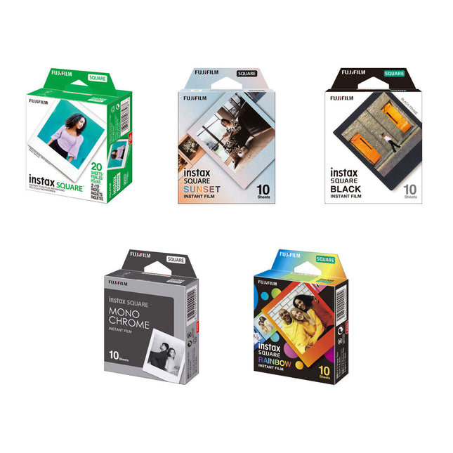 FUJIFILM instax SQUARE película instantánea 60 exposiciones 3.4x2.8 pulgadas