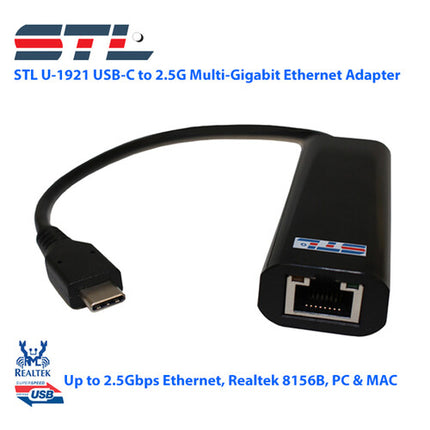 STL U-1921 Adaptador USB-C Ethernet 2.5G con Conector USB 3.2 Gen 1