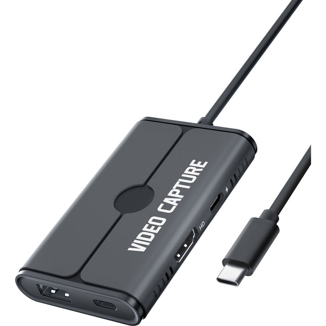 Lemorele Capturadora de Video 1080p60 USB-C con Carga PD 100W