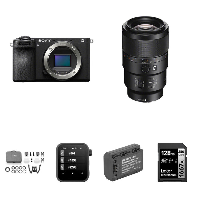 Sony a6700 Cámara Sin Espejo con Sensor 26MP y Lente 90mm f2.8 Macro