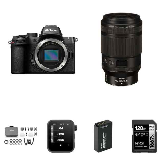Nikon Z50 II Cámara Sin Espejo Kit Dental Incluye 105mm Macro Lens 20.9MP 4K
