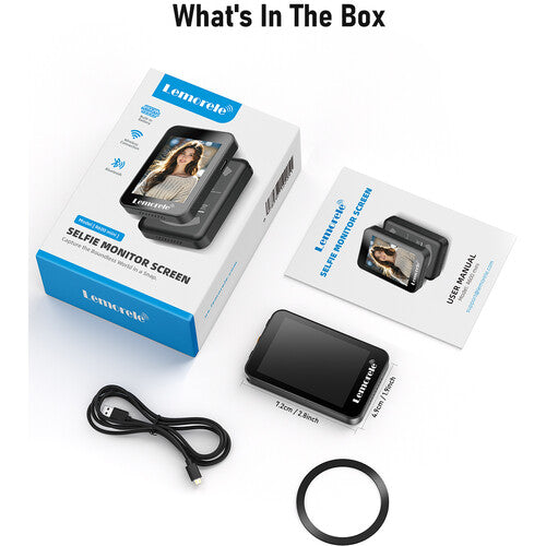 Lemorele R600 Mini Pantalla Selfie Magnética 2.4 Pulgadas Compatible iOS Android