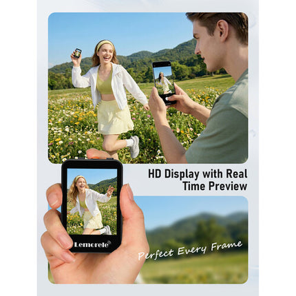 Lemorele R600 Mini Pantalla Selfie Magnética 2.4 Pulgadas Compatible iOS Android