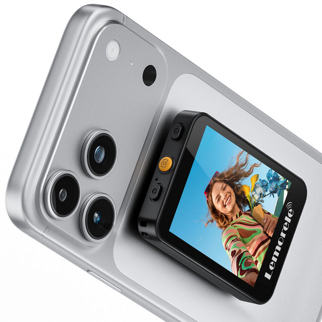 Lemorele R600 Mini Pantalla Selfie Magnética 2.4 Pulgadas Compatible iOS Android