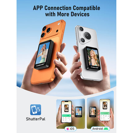 Lemorele R600 Mini Pantalla Selfie Magnética 2.4 Pulgadas Compatible iOS Android