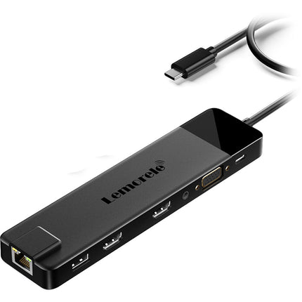 Lemorele TC100 Base USB-C 3 en 1 para conexión múltiple