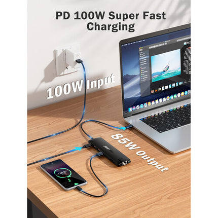 Lemorele TC96 Docking Station 13 en 1 HDMI VGA USB-C 85W PD 10 Gb/s