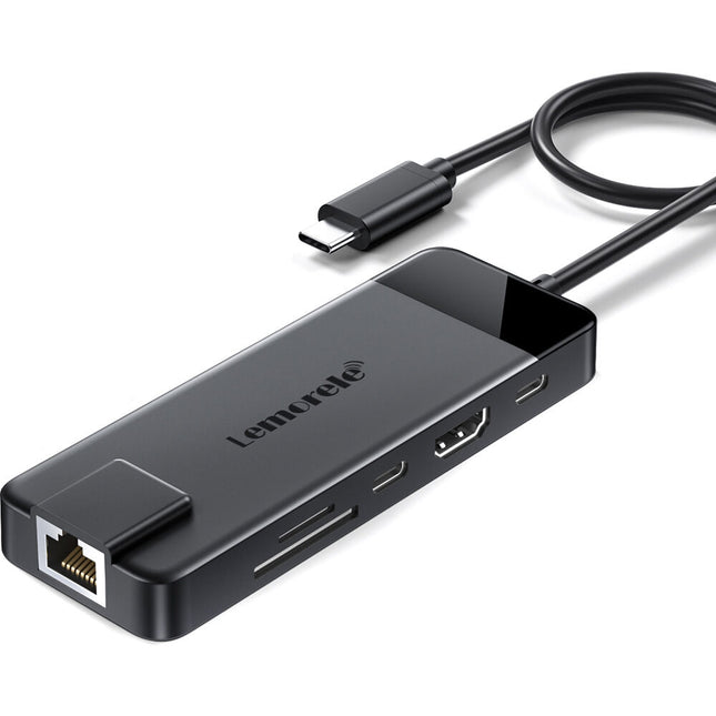 Lemorele TC93 Docking Station USB-C 4K HDMI 100W PD 10 en 1