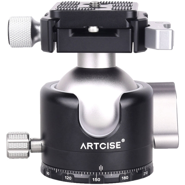 ARTCISE EB50F Cabezal esférico bajo perfil 50mm con palanca de liberación rápida