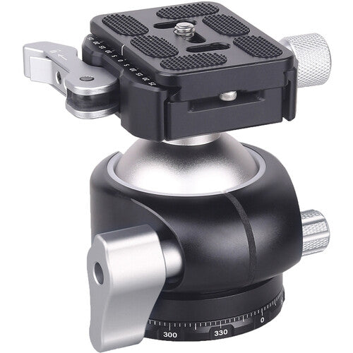 ARTCISE EB50F Cabezal esférico bajo perfil 50mm con palanca de liberación rápida