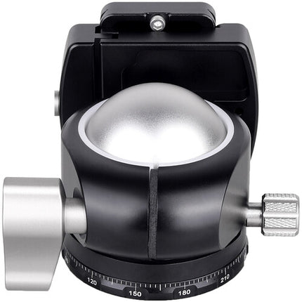 ARTCISE EB50 Cabeza de Bola Perfil Bajo 50mm Giro 360° Inclinación 90° Plata