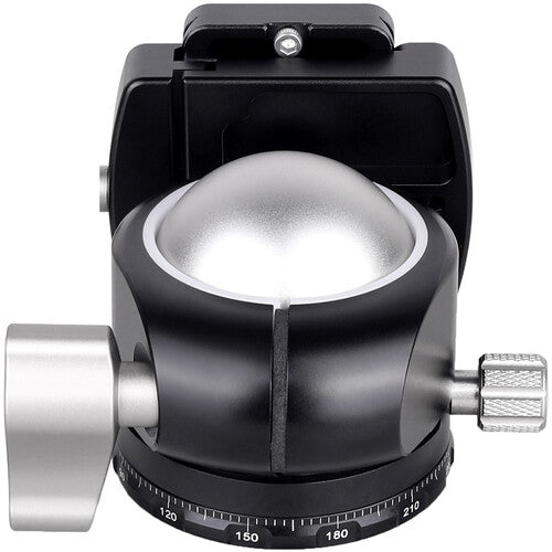 ARTCISE EB50 Cabeza de Bola Perfil Bajo 50mm Giro 360° Inclinación 90° Plata