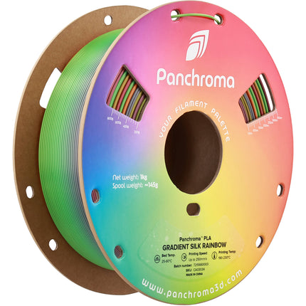 Polymaker Panchroma Gradient Silk PLA Filamento 1kg 1.75mm Arcoíris