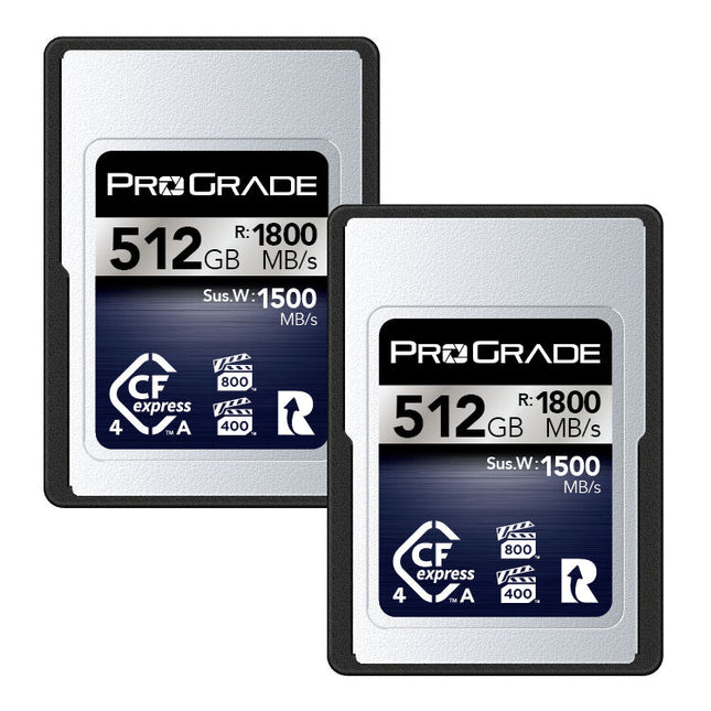 ProGrade Digital 512GB Tarjeta de Memoria CFexpress 4.0 Tipo A Iridium 1800 MB/s 2-Pack