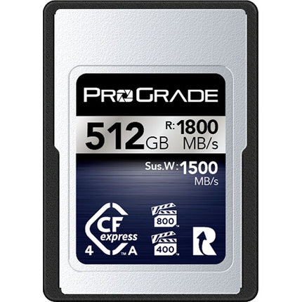 ProGrade Digital 512GB Tarjeta de Memoria CFexpress 4.0 Tipo A 1800 MBs Lectura 1700 MBs Escritura
