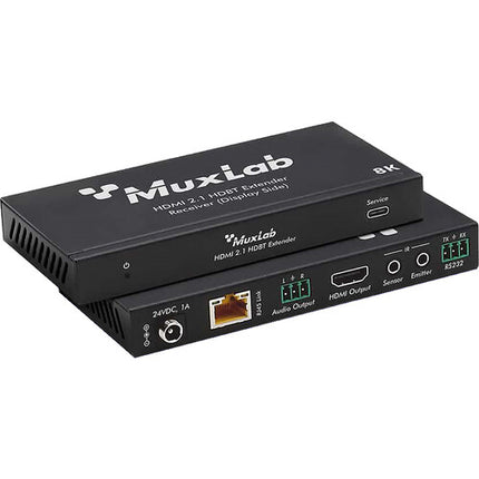 MuxLab HDMI 2.1 Extensor HDBaseT 8K Kit 295' con Transmisor Receptor