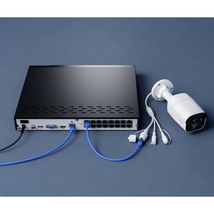 Reolink NVS16-12MB8 NVR 16 Canales 12MP con 4TB HDD y 10 Cámaras Bullet IP67