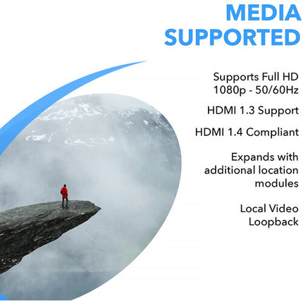 OREI HDMI Extensor Kit 1080p 330' con IR y Salida Loop HDMI