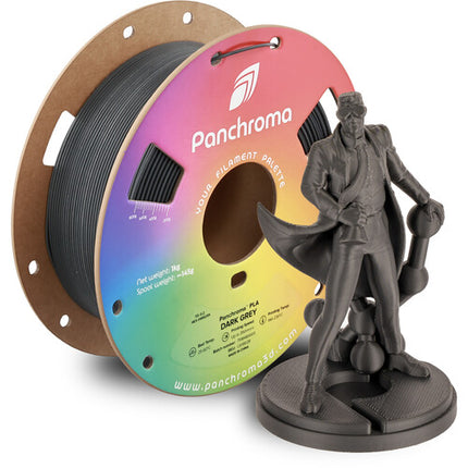 Polymaker Panchroma Basic PLA Dark Gray filamento para impresión 3D 350mm/s