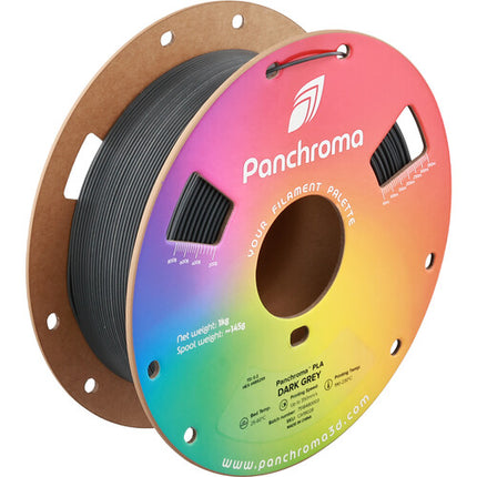 Polymaker Panchroma Basic PLA Dark Gray filamento para impresión 3D 350mm/s