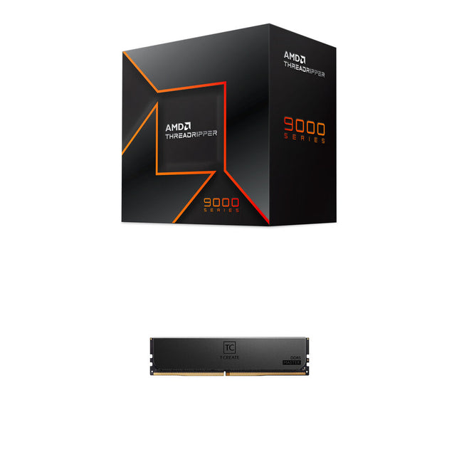 AMD Ryzen Threadripper 9960X 24 Núcleos Procesador y Memoria 64GB DDR5 6400 MHz ECC RDIMM