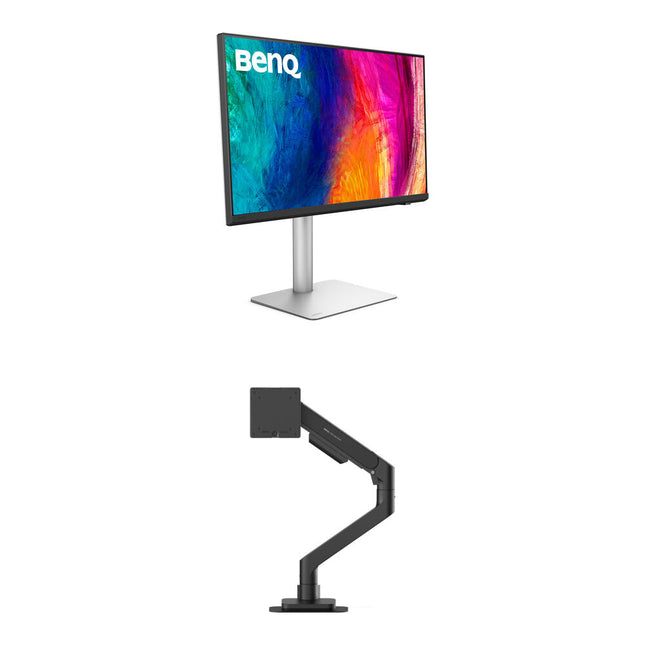 BenQ 27" PD2730S Monitor 5K UHD HDR 400 nits y Ergo Arm Negro