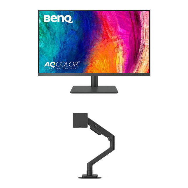 BenQ PD3205U Monitor diseñador 31.5" 4K UHD HDR brazo ergonómico negro