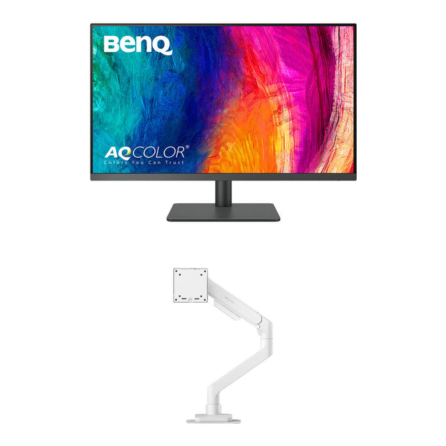 BenQ PD3205U Monitor 31.5" 4K UHD HDR 350 Nit 5 ms Ergo Arm Blanco