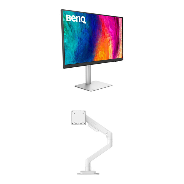 BenQ PD3226G Monitor Diseñador 31.5" 4K UHD 144 Hz Ergo Arm Blanco