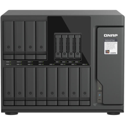 QNAP TS-h1677AX NAS 16 Bahías CPU Ryzen 5 PRO 3.8 GHz 16GB RAM DDR5