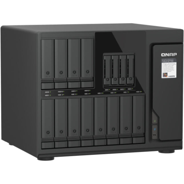 QNAP TS-h1677AX NAS 16 Bahías CPU Ryzen 5 PRO 3.8 GHz 16GB RAM DDR5