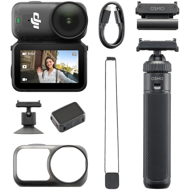 DJI Osmo Nano Combo Cámara Deportiva 4K60 128GB Con Palo Extensor