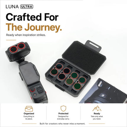 Freewell Bright Day Kit de Filtros ND PL para Insta360 Luna Ultra Set 4 filtros ND8 ND16 ND32 ND64