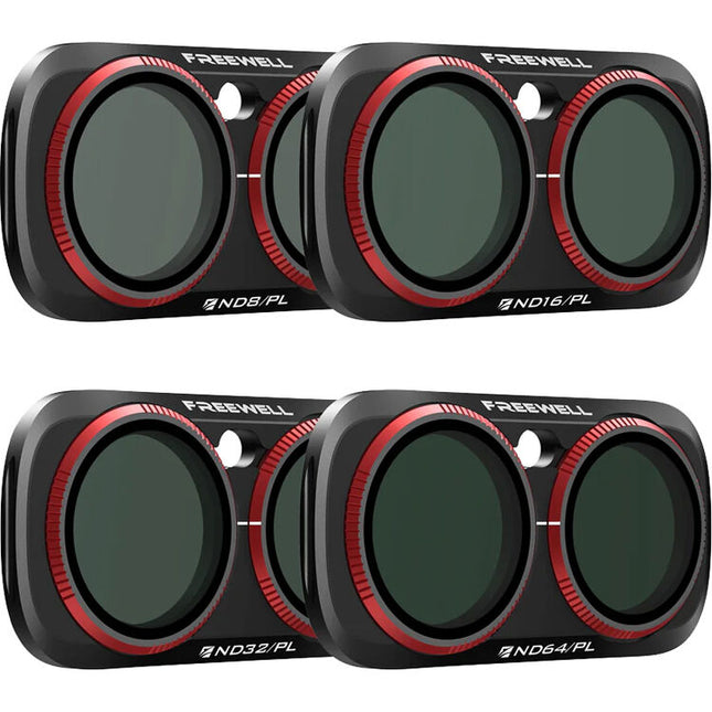 Freewell Bright Day Kit de Filtros ND PL para Insta360 Luna Ultra Set 4 filtros ND8 ND16 ND32 ND64