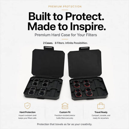 Freewell All Day QuickSwap Kit de 8 Filtros ND y Híbridos para DJI Osmo Pocket 4P Negro
