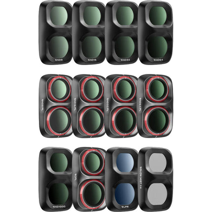 Freewell Kit de Filtros QuickSwap 12 piezas para DJI Osmo Pocket 4P Negro