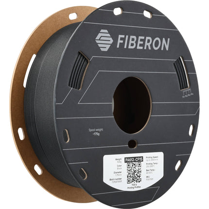 Polymaker Fiberon PA612-CF15 Filamento Nylon 6 15% Fibra Carbono 0.5kg Negro