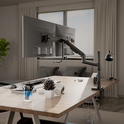 Mount-It! MI-12005 Soporte de Escritorio para 2 Monitores hasta 32" 19.8 lb con USB Integrado