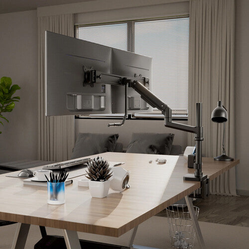 Mount-It! MI-12005 Soporte de Escritorio para 2 Monitores hasta 32" 19.8 lb con USB Integrado