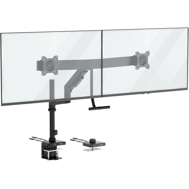 Mount-It! MI-12005 Soporte de Escritorio para 2 Monitores hasta 32" 19.8 lb con USB Integrado
