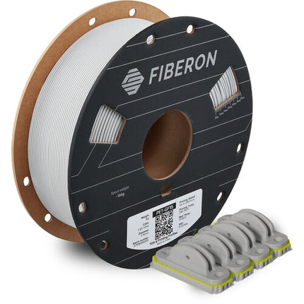 Polymaker Fiberon PET-GF15 Filamento PET reforzado con fibra de vidrio 1kg gris claro resistente al calor