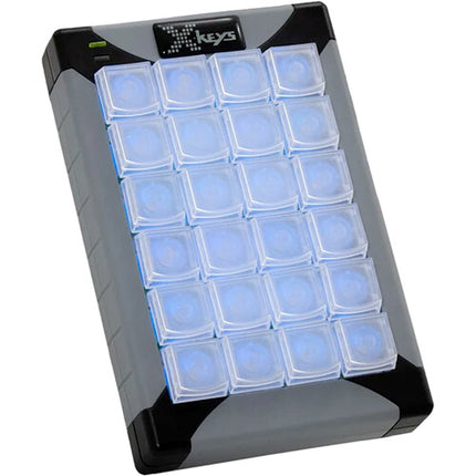 X-keys XK-24 Teclado USB con 24 Teclas Programables Retroiluminación LED