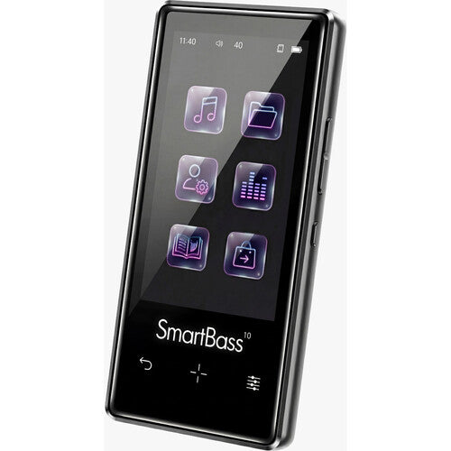 Samvix Smartbass 10 Reproductor MP3 Pantalla Táctil 16GB Negro USB-C Y Carga Inalámbrica