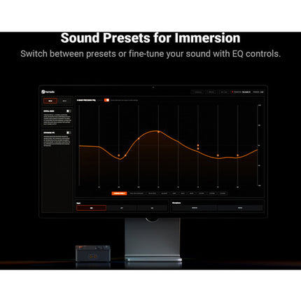 Fosi Audio StepSense C3 DAC y Amplificador para Auriculares con Cancelación de Ruido y Cable USB-A C a USB-C