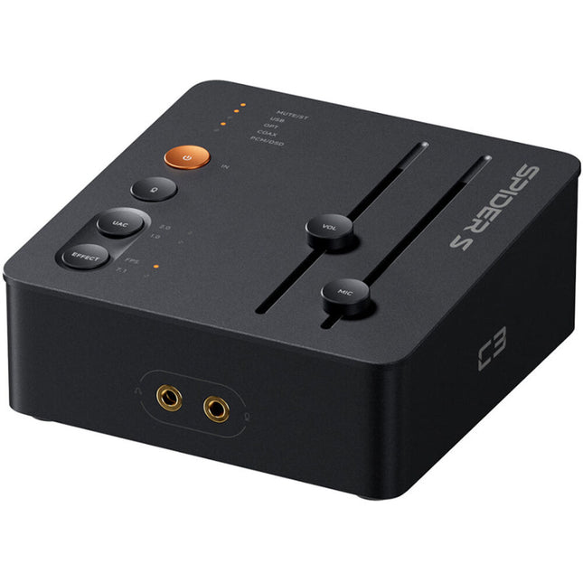 Fosi Audio StepSense C3 DAC y Amplificador para Auriculares con Cancelación de Ruido y Cable USB-A C a USB-C