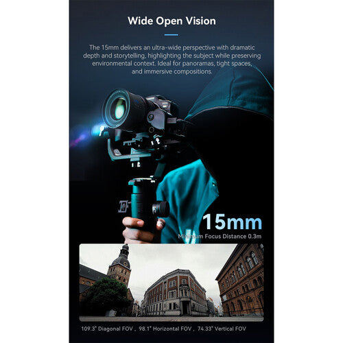 Sirui VP-1 Vision Prime 15mm T1.6 Lente Cine Full Frame Multi-Mount Metal Gris