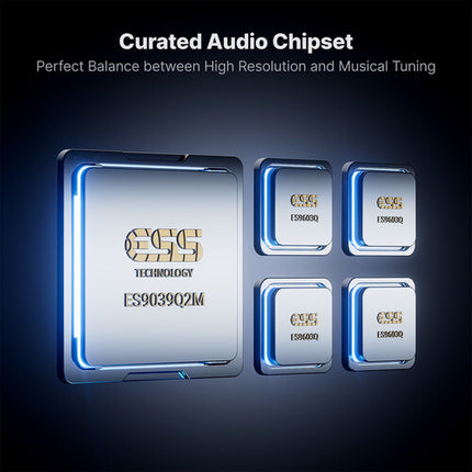 Fosi Audio MD3 MagDac DAC portátil y amplificador 32 bits 384 kHz plata