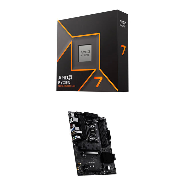 AMD Ryzen 7 9700X 3.8 GHz 8 Núcleos Kit Procesador y Placa MSI PRO B850-S WIFI6E AM5 ATX