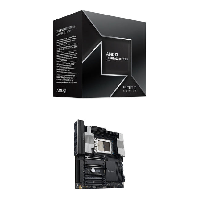 AMD Ryzen Threadripper PRO 9955WX 16 Núcleos 4.5 GHz Procesador con Placa ASUS Pro WS TRX50-SAGE WIFI