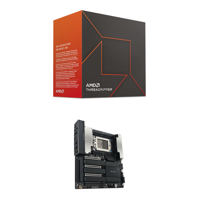 AMD Ryzen Threadripper 7960X 24 Núcleos 4.2 GHz Procesador y Placa ASUS Pro WS TRX50-SAGE WIFI